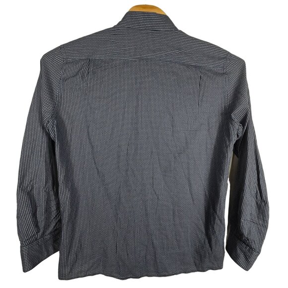 Rodd & Gunn Button Up Long Sleeve Large Men's Shirt Blue Geometric Woven in Ital - Picture 3 of 7